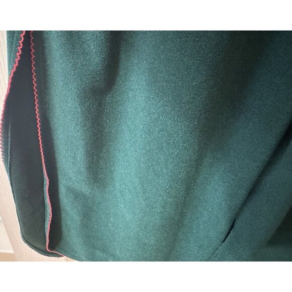 Vassarette Womens Dressing Gown Robe Small Vintage Green Christmas USA Housecoat - Picture 6 of 12